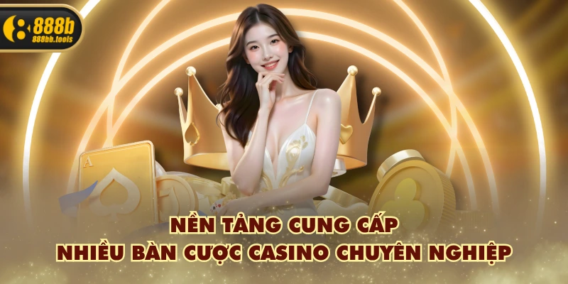 Nền tảng cung cấp nhiều bàn cược casino chuyên nghiệp